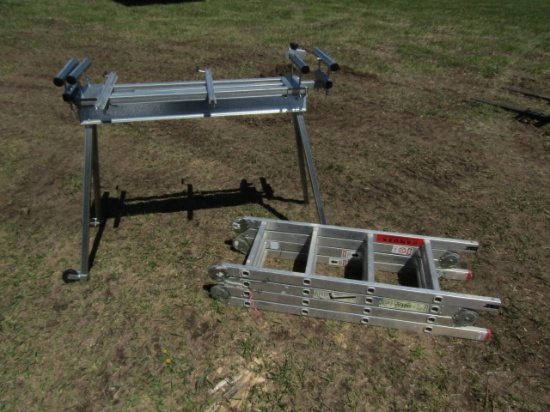 Miter Saw Stand and Aluminum folding ladder