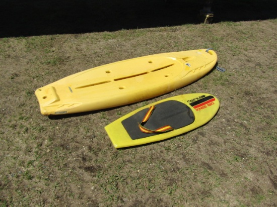 Yellow Pelican Water Board and Knee Ski Board