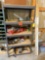 Metal Shelving with contents