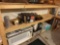 4 shelves of home and décor items