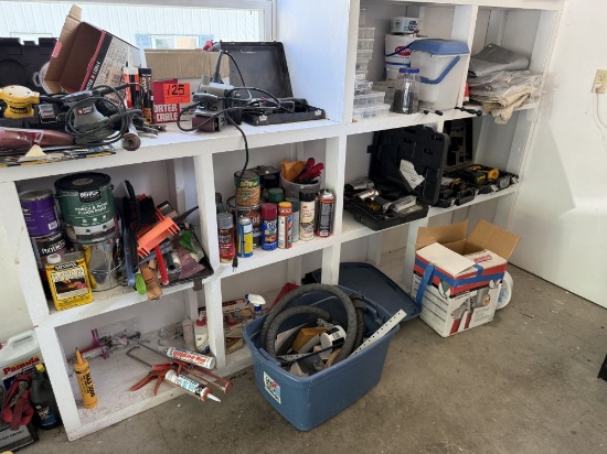 Contents on Shelf (no Shelf) garage items