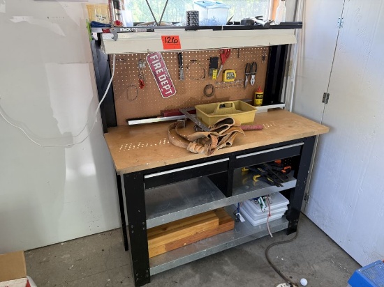Shop Bench and contents