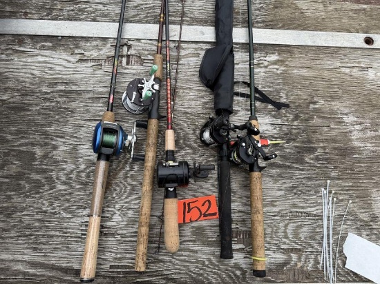 5 Fishing Rods and Reels