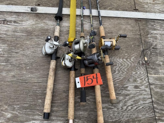 5 Fishing Rods and Reels