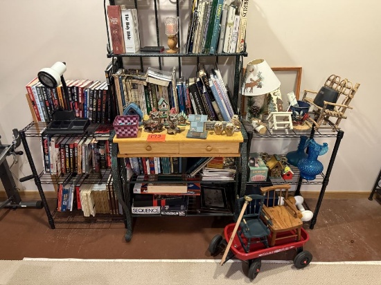 3 shelves and all contents