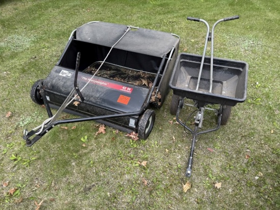 Agrifab Lawn Sweep and Broadcaster