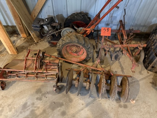 Old mower for parts and other parts