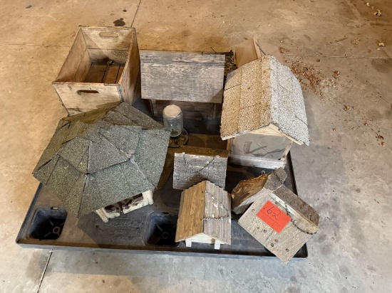 Bird houses and bird feeders