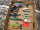 Box of 9 Fish Decoys