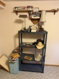 Plastic shelf and contents
