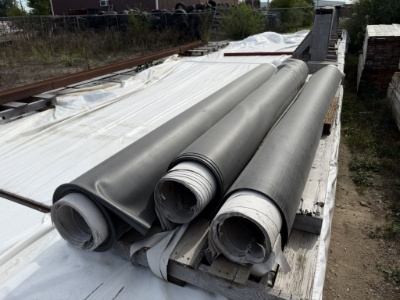 3 - Partial Rolls of Rubber Roofing