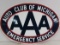 Antique Ca. 1940s Aaa Of Michigan Emergency Service Ds Porcelain Sign