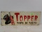 Antique Topper Soda Ss Metal Sign, Nice Graphics