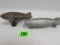 (2) Antique Cast Iron Zeppelin Toys Incl. Still Bank