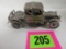 Highly Detailed Sterling Silver Antique Automobile, 215g