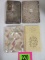 Collection Of 4 Antique Card Cases, Inc. Mother Of Pearl, Sterling Silver