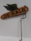 Antique Dekalb Seed Corn Dbl. Sided Tin Sign On Orig. Mounting Bracket