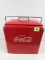 Antique Cocacola Metal Ice Chest Cooler, Acton Mfg.