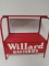 Antique Willard Batteries Display Metal Rack 22 X 24