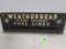 Antique Ca. 1930s Weatherhead Fuel Lines Metal Sign Rack From Service Station
