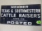 Dated 1948 Texas Cattle Raisers Porcelain Membership Sign