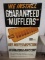 Vintage 1950's/60's International Parts Corp. Free Muffler Inspection Embossed Metal Sign