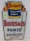 Antique Burdsals Paint Ds Porcelain Hanging Sign