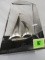 Beautiful 1970s Lucite Encased Gold And Sterling Silver Ship Desk Model