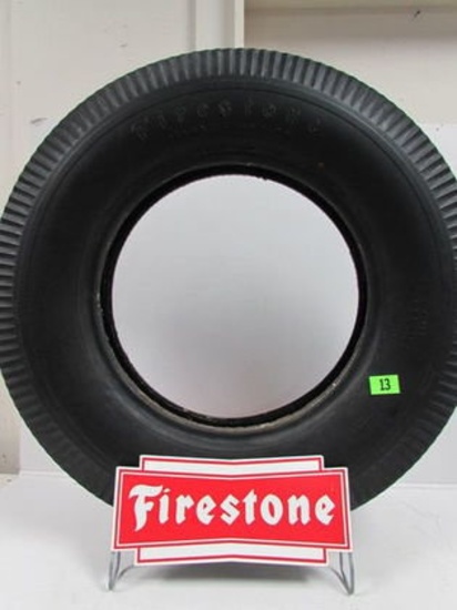 Excellent Vintage Firestone Tires Display Stand Rack/ Tire.