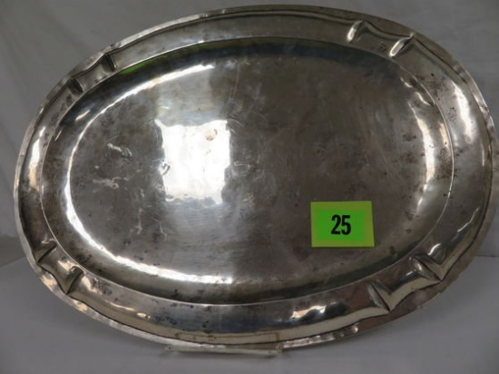 Antique Sterling Silver Serving Tray (890g)