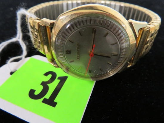 Beautiful 14k Gold Bulova Accutron Wrist Watch