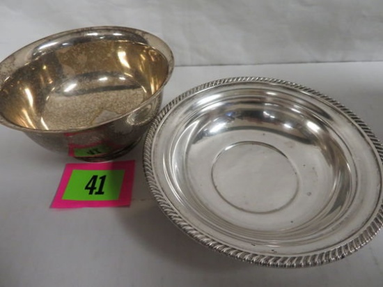 2 Antique Sterling Silver Bowls, Inc. Gorham & International Silver, 250g