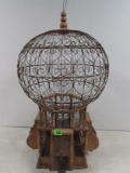 Antique Victorian Era Wire Bird Cage 34