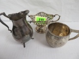 Collection Of Antique Sterling Silver Table Pieces, Total Wt. 290g