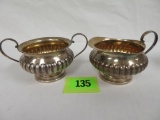 Vintage Reed & Barton Sterling Silver Cream And Open Sugar (185g)