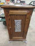 Antique Oak Slot Machine Stand/ Cabinet