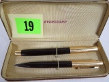 Beautiful Eversharp 14k Gold Pen And Mechanical Pencil Set