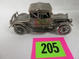 Highly Detailed Sterling Silver Antique Automobile, 215g