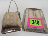 Antique Sterling And 18k Gold Ladies Compact Purse And Cigarette Case(total Wt. 250g)