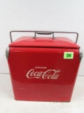 Antique Cocacola Metal Ice Chest Cooler, Acton Mfg.