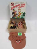 Rare Vintage Mickey Mouse Explorers Club Outfit/ Cap Gun Mib