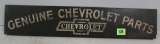 Extremely Rare Ca 1920s Chevrolet Parts Metal Rack Topper Sign