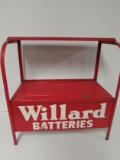 Antique Willard Batteries Display Metal Rack 22 X 24