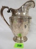 Heavy Antique Sterling Silver Water Pitcher (1245g)
