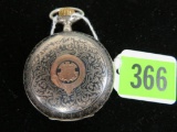Antique Remontoir 800 Silver 15 Jewel Pocket Watch