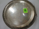 Dated 1946 Quaker Oat Co. Dog Show Sterling Silver Award Charger (540g)