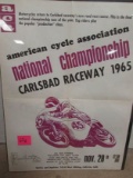 Rare Vintage 1965 Aca American Cycle Association National Championship Poster