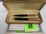 Beautiful Eversharp 14k Gold Fountain Pen And Mechanical Pencil Set