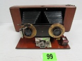 Antique Blair Camera Co. Weno Folding Stereo Camera