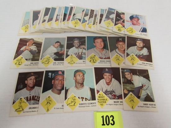 1963 Fleer Baseball Set (no Checklist)